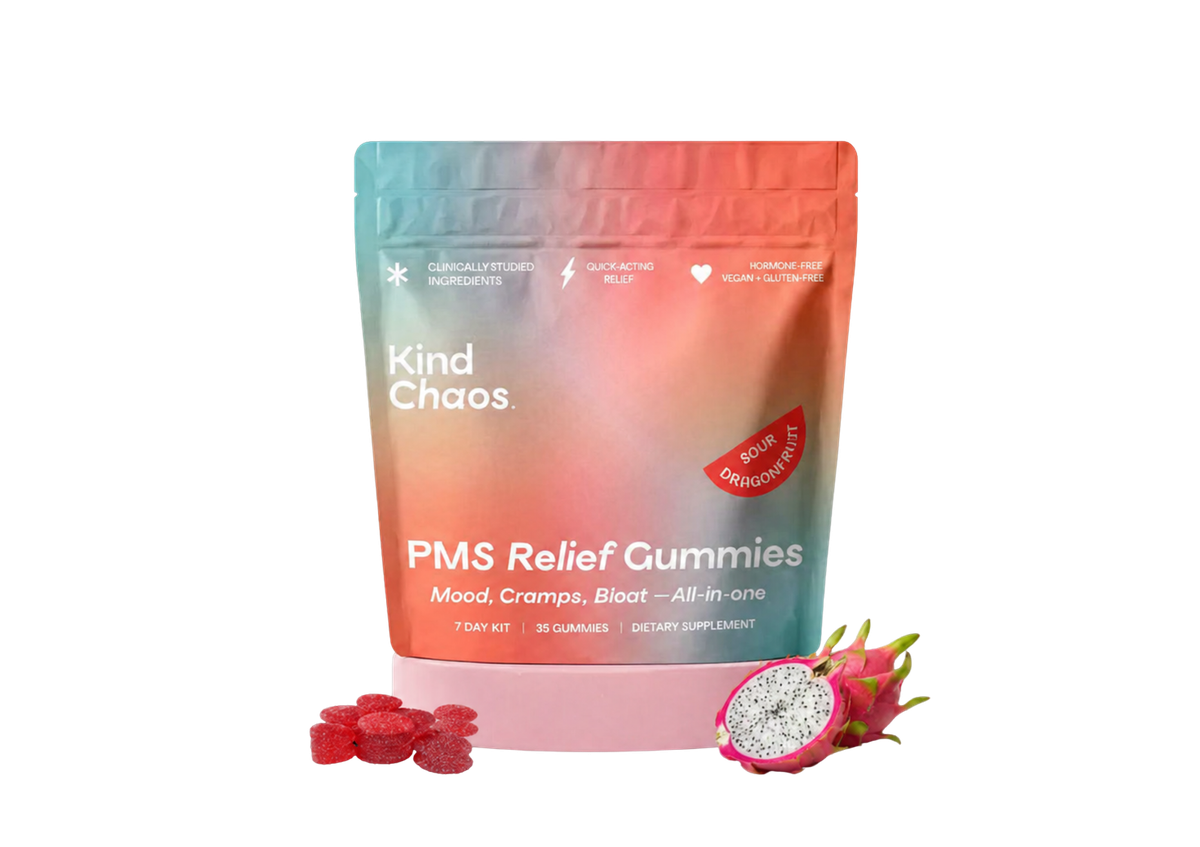 Kind Chaos PMS Relief Gummies pouch